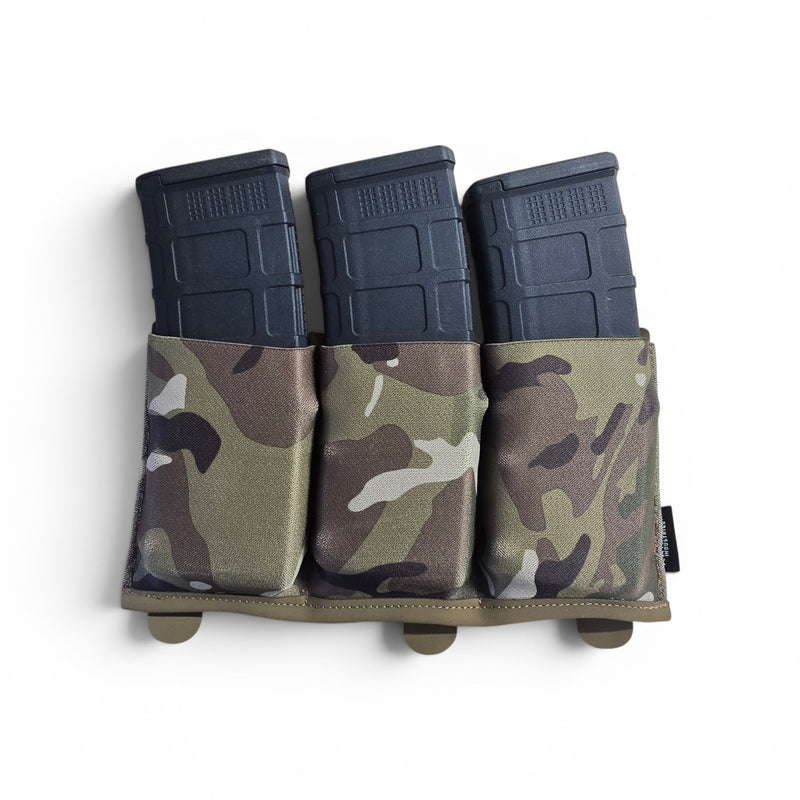 Elastic Triple Utility Shingle in Multicam. Sold empty, magazines not included