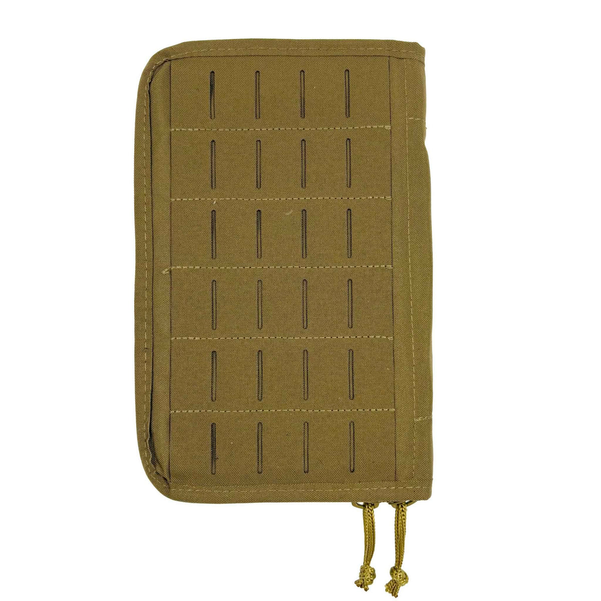 Krieger Commander Admin Panel in Coyote Tan, laser-cut MOLLE admin panel for plate carriers and chest rigs