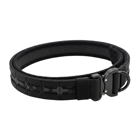 Highlander 2.0 pistol belt in Black with the AustriAlpin COBRA D-ring buckle