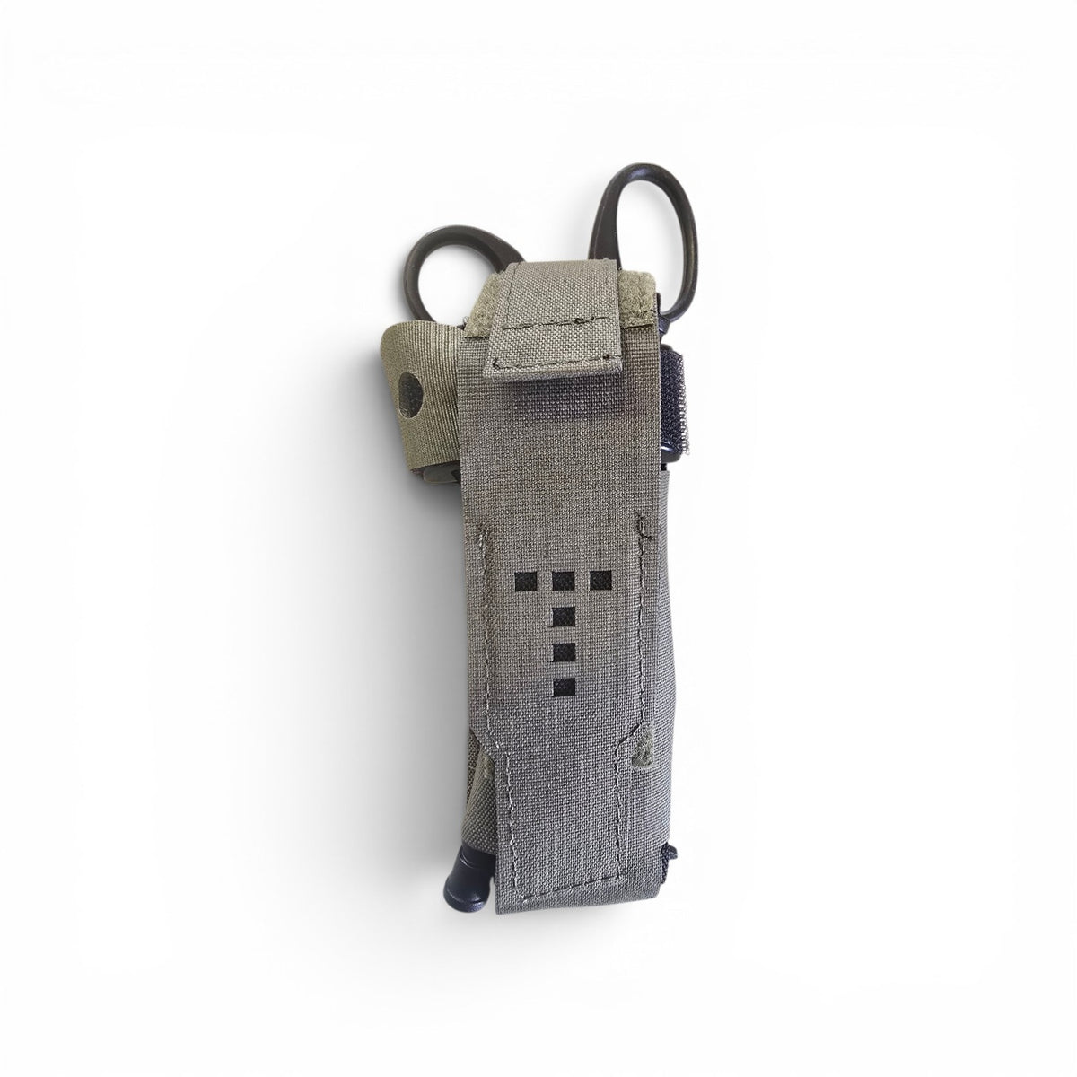 Krieger tourniquet pouch in Ranger Green, laser-cut MOLLE with open-top rapid access